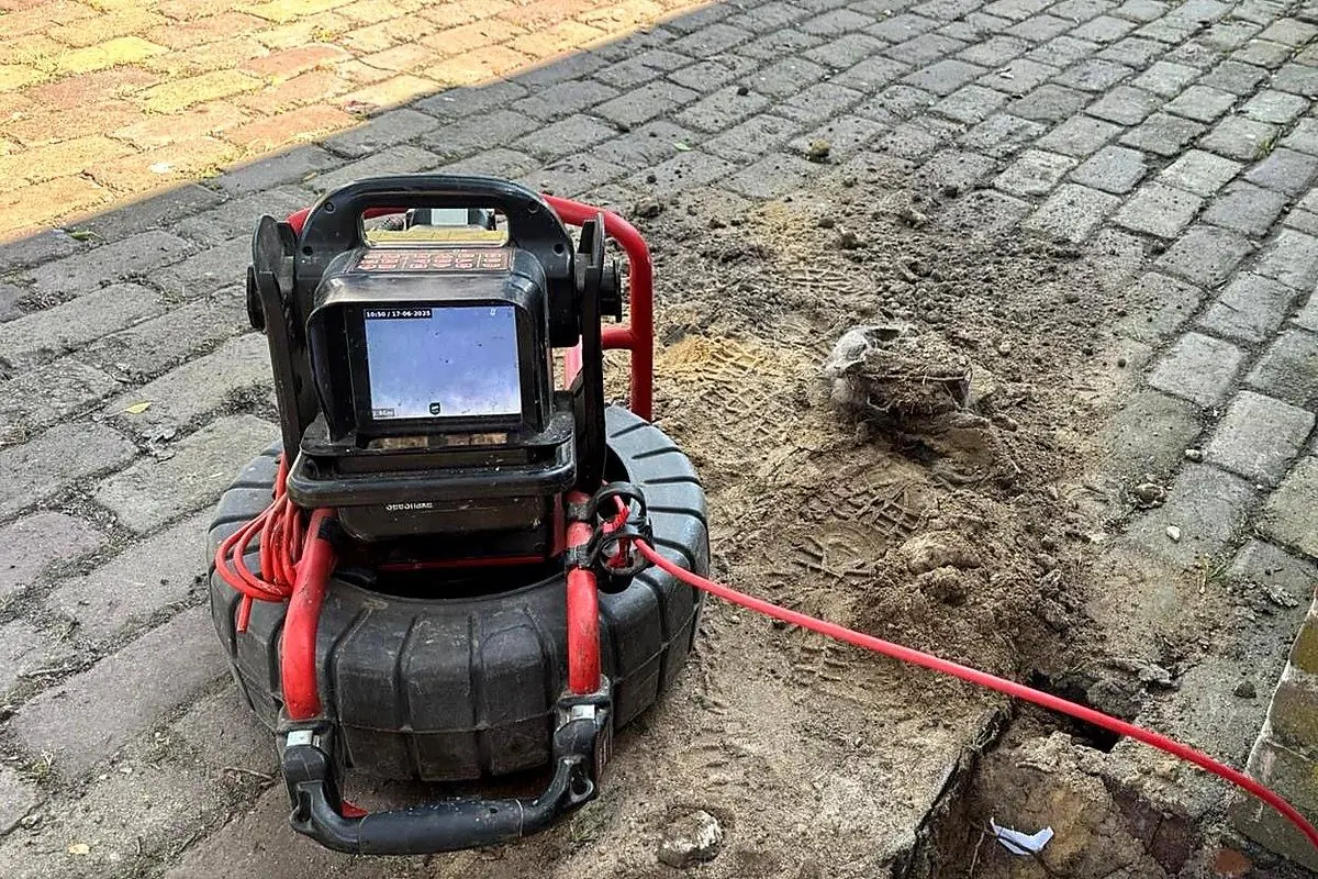 Camera-inspectie riool bij woning in Hilversum